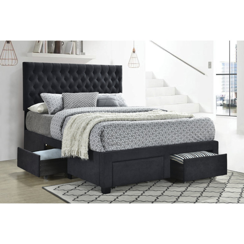 CDecor Home Furnishings Tufted Upholstered Standard Bed Wayfair